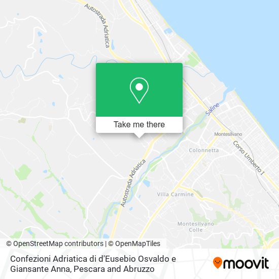 Confezioni Adriatica di d'Eusebio Osvaldo e Giansante Anna map