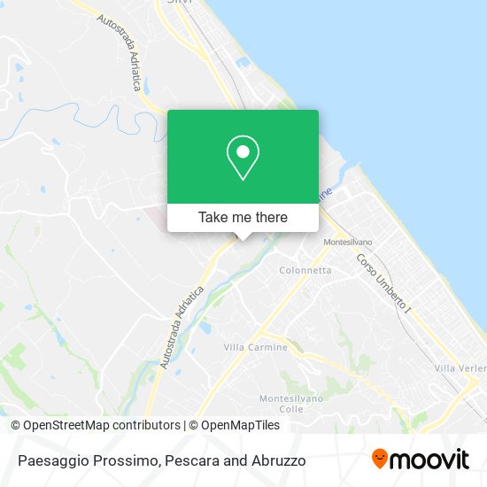 Paesaggio Prossimo map
