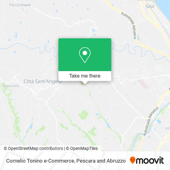 Cornelio Tonino e-Commerce map