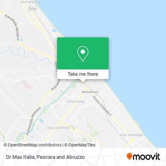 Dr Max Italia map