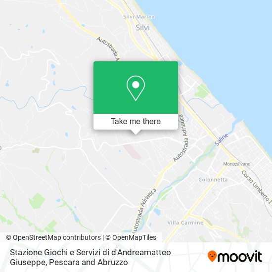 Stazione Giochi e Servizi di d'Andreamatteo Giuseppe map