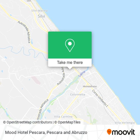 Mood Hotel Pescara map