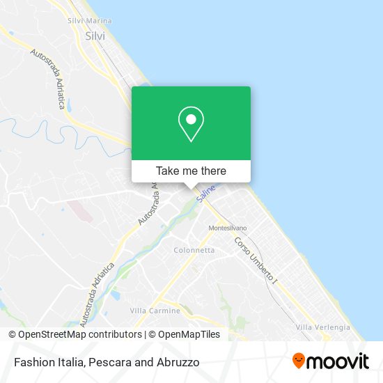 Fashion Italia map