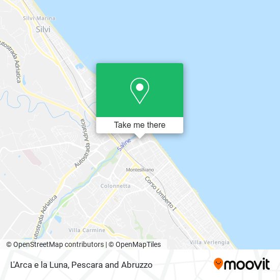 L'Arca e la Luna map