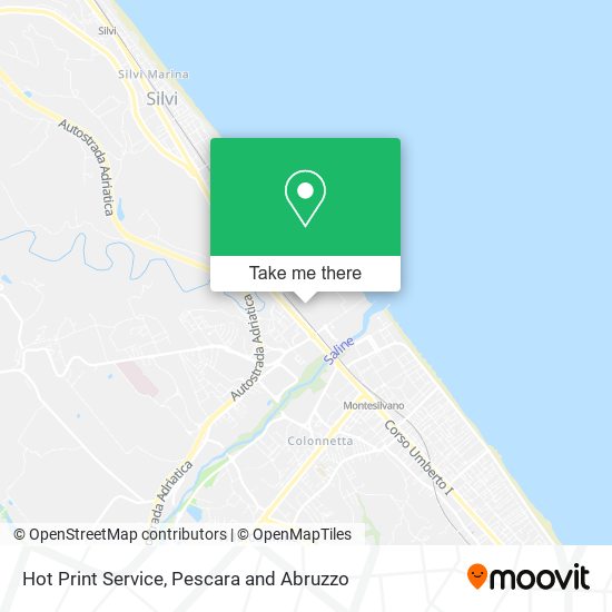 Hot Print Service map