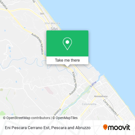 Eni Pescara Cerrano Est map