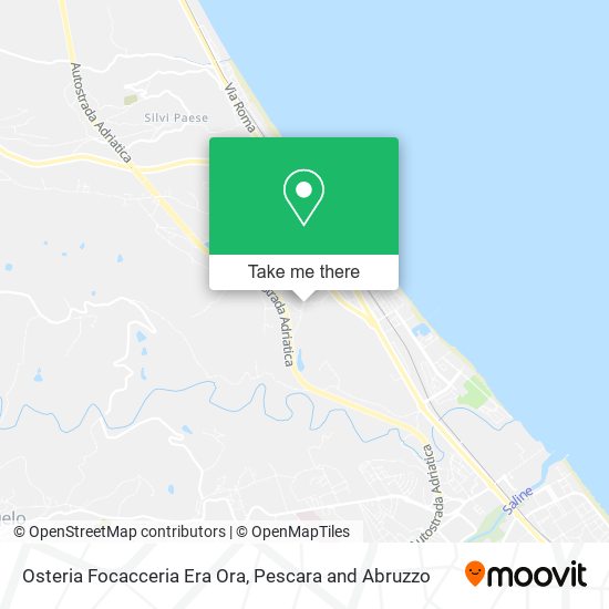 Osteria Focacceria Era Ora map