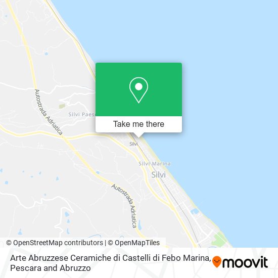 Arte Abruzzese Ceramiche di Castelli di Febo Marina map