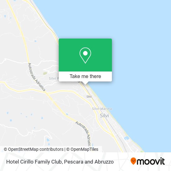 Hotel Cirillo Family Club map