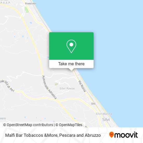 Malfi Bar Tobaccos &More map