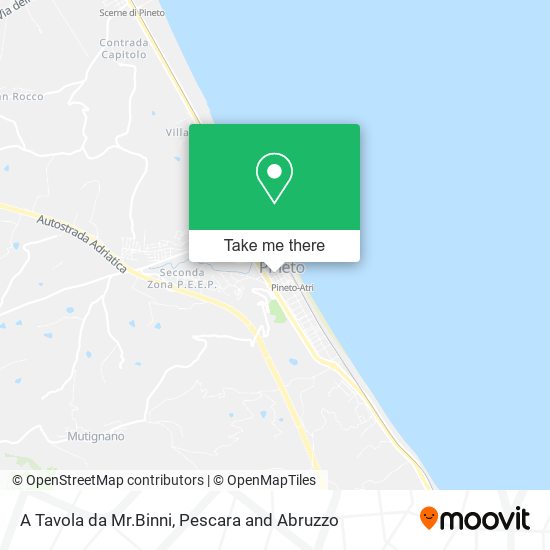 A Tavola da Mr.Binni map