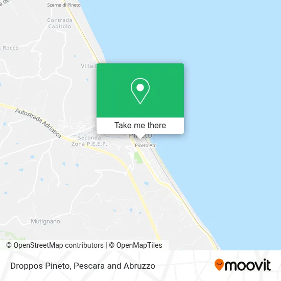 Droppos Pineto map