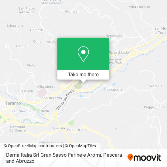 Dema Italia Srl Gran Sasso Farine e Aromi map