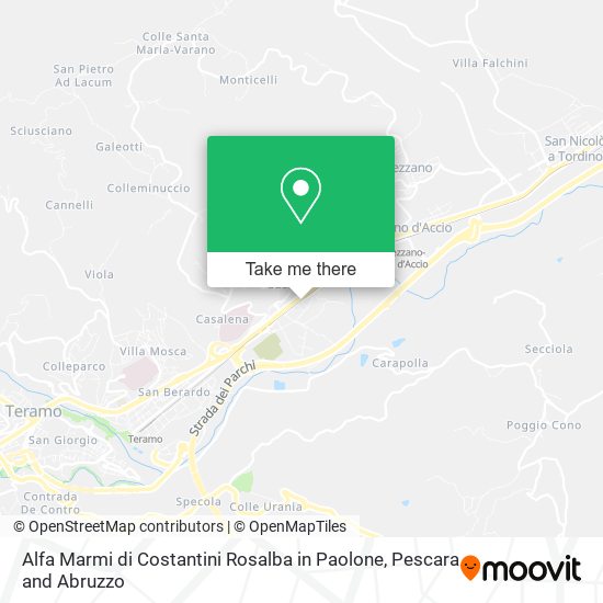 Alfa Marmi di Costantini Rosalba in Paolone map