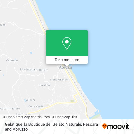 Gelatique, la Boutique del Gelato Naturale map