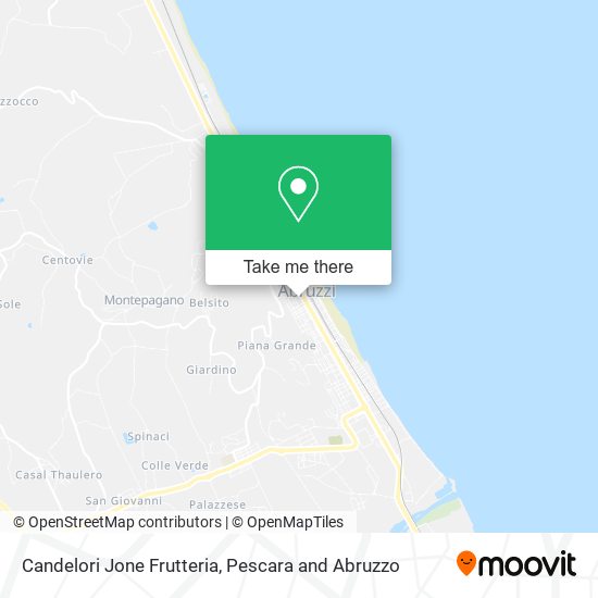 Candelori Jone Frutteria map
