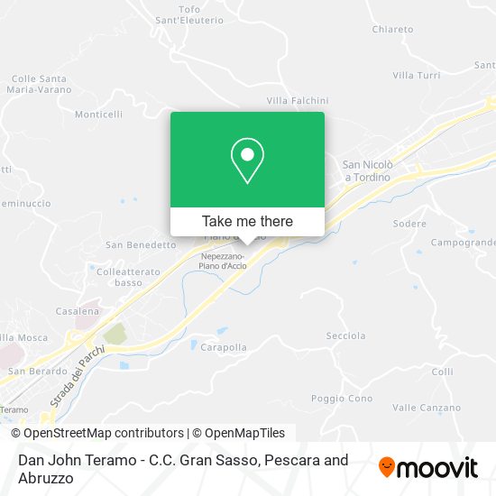 Dan John Teramo - C.C. Gran Sasso map