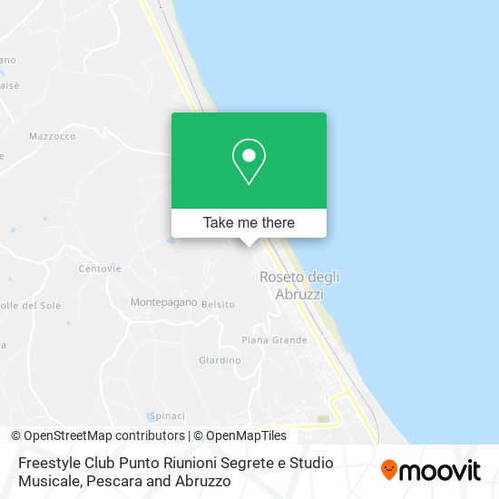 Freestyle Club Punto Riunioni Segrete e Studio Musicale map