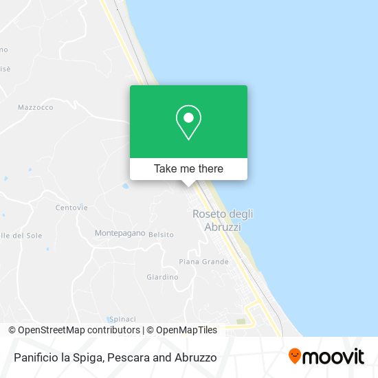 Panificio la Spiga map