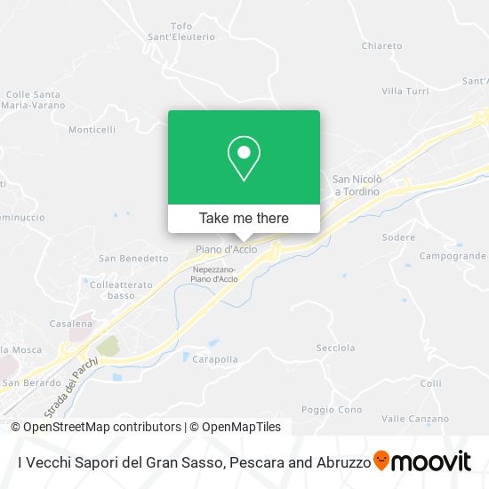 I Vecchi Sapori del Gran Sasso map