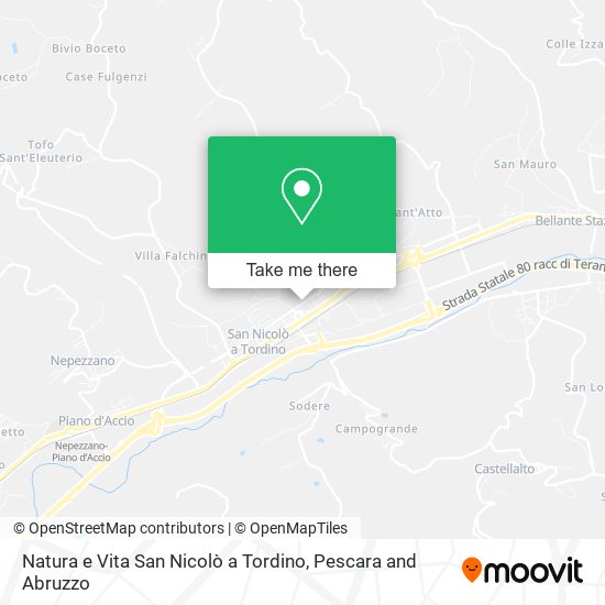 Natura e Vita San Nicolò a Tordino map