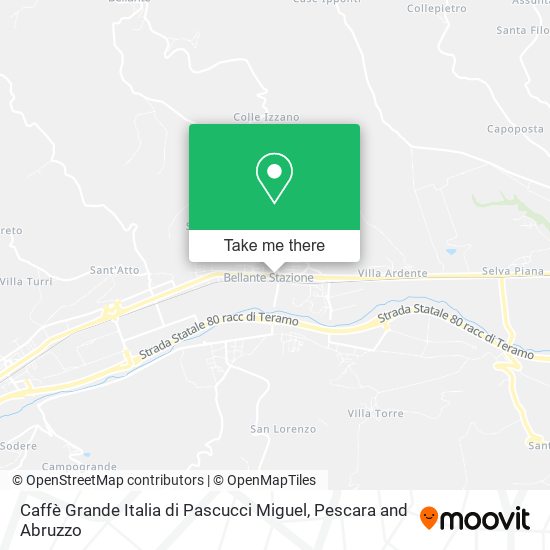 Caffè Grande Italia di Pascucci Miguel map