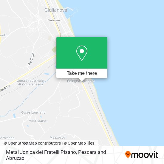 Metal Jonica dei Fratelli Pisano map