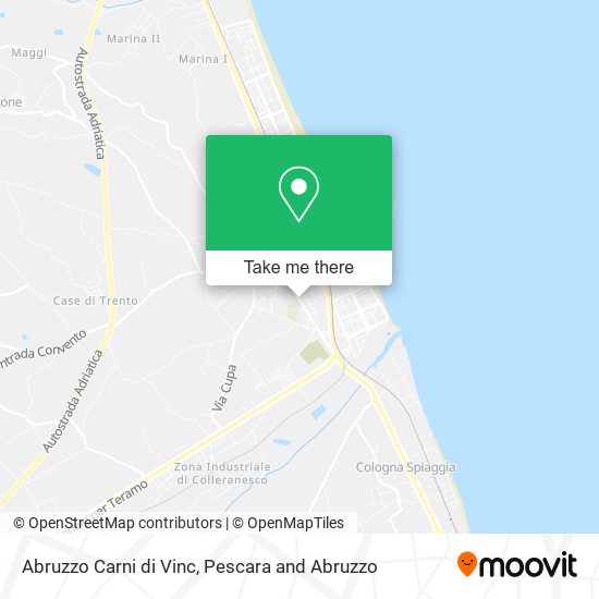 Abruzzo Carni di Vinc map