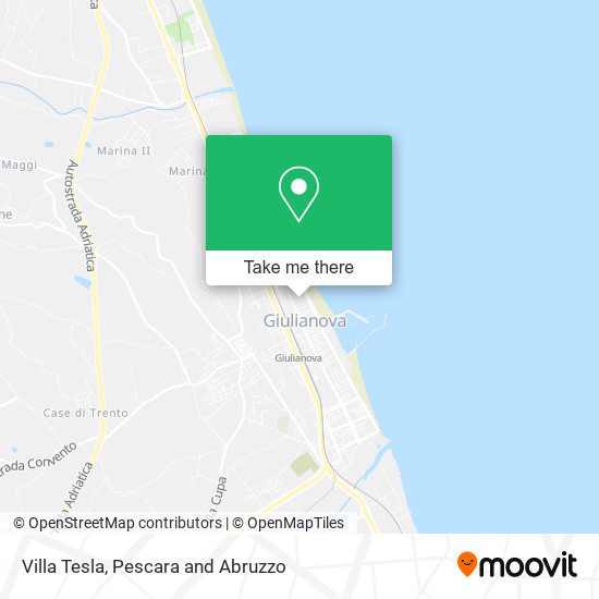 Villa Tesla map
