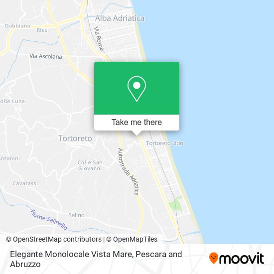 Elegante Monolocale Vista Mare map