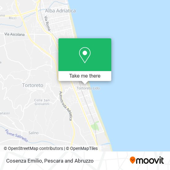 Cosenza Emilio map