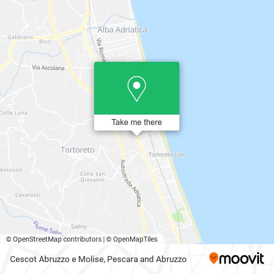 Cescot Abruzzo e Molise map