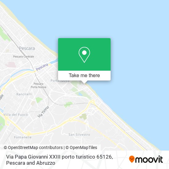 Via Papa Giovanni XXIII porto turistico   65126 map