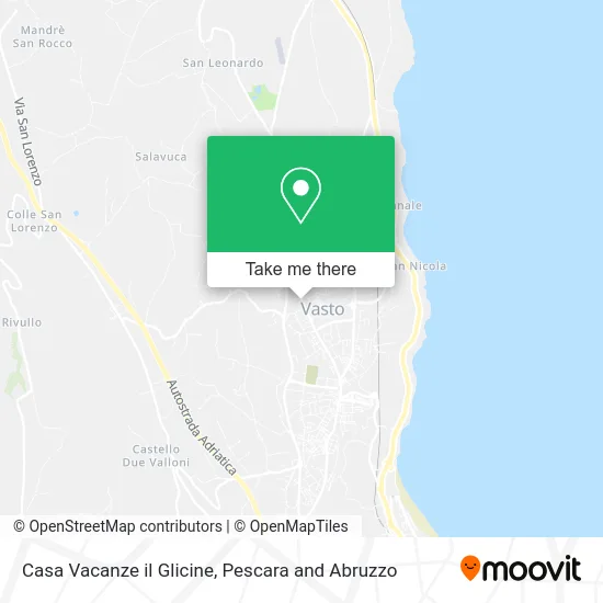 Casa Vacanze il Glicine map