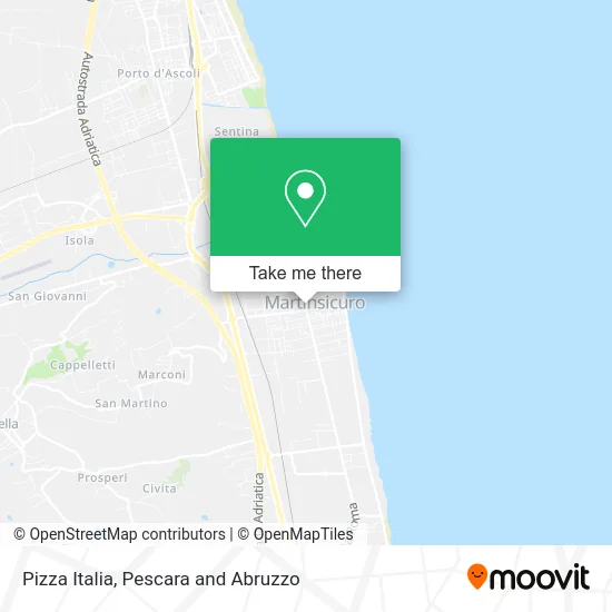 Pizza Italia map