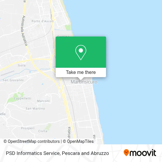 PSD Informatics Service map