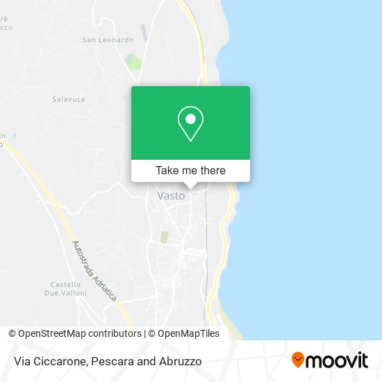 Via Ciccarone map