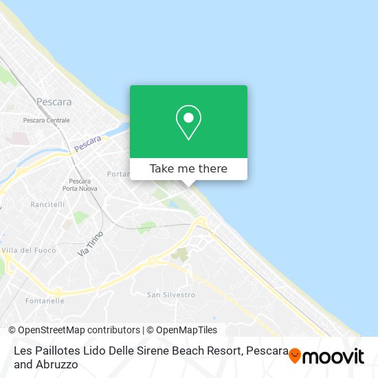 Les Paillotes Lido Delle Sirene Beach Resort map