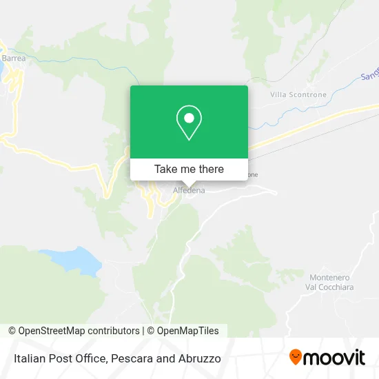 Italian Post Office map