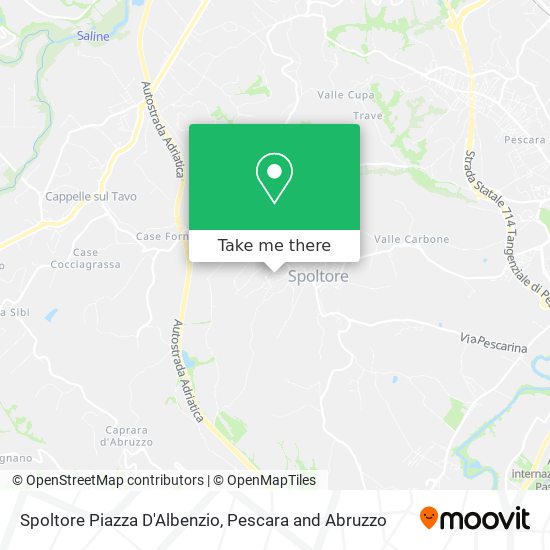 Spoltore Piazza D'Albenzio map