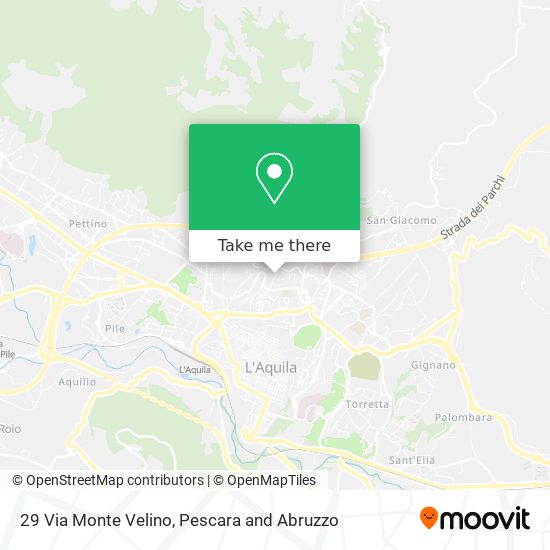 29 Via Monte Velino map