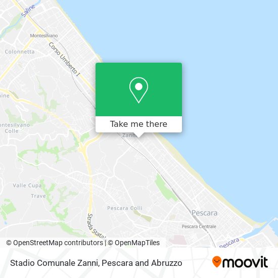 Stadio Comunale Zanni map