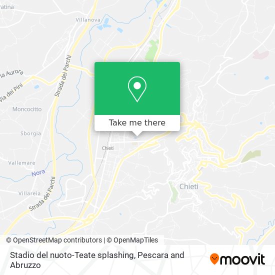 Stadio del nuoto-Teate splashing map