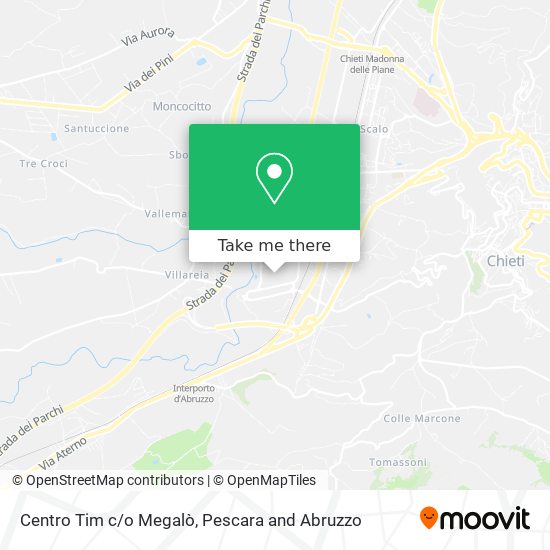 Centro Tim c/o Megalò map