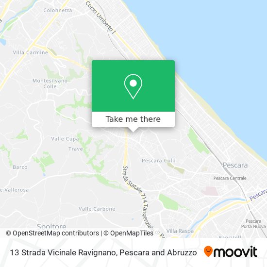 13 Strada Vicinale Ravignano map