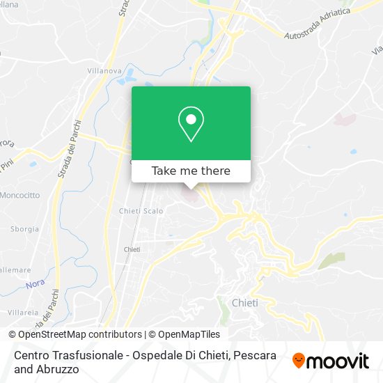 Centro Trasfusionale - Ospedale Di Chieti map