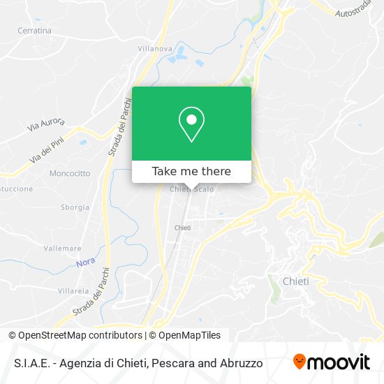 S.I.A.E. - Agenzia di Chieti map