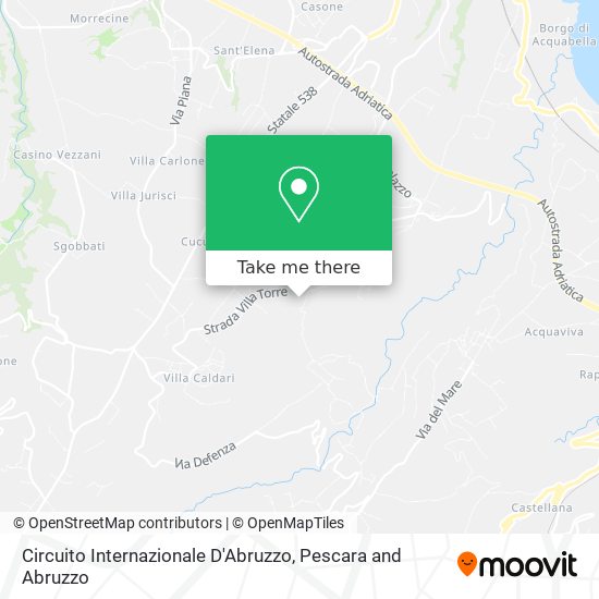 Circuito Internazionale D'Abruzzo map