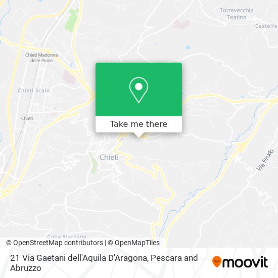 21 Via Gaetani dell'Aquila D'Aragona map