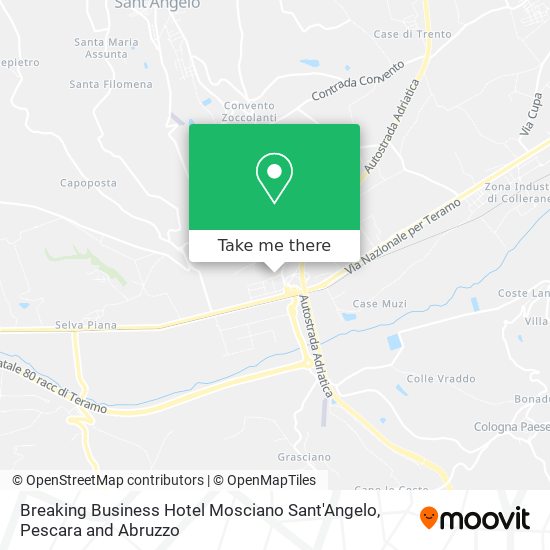 Breaking Business Hotel Mosciano Sant'Angelo map